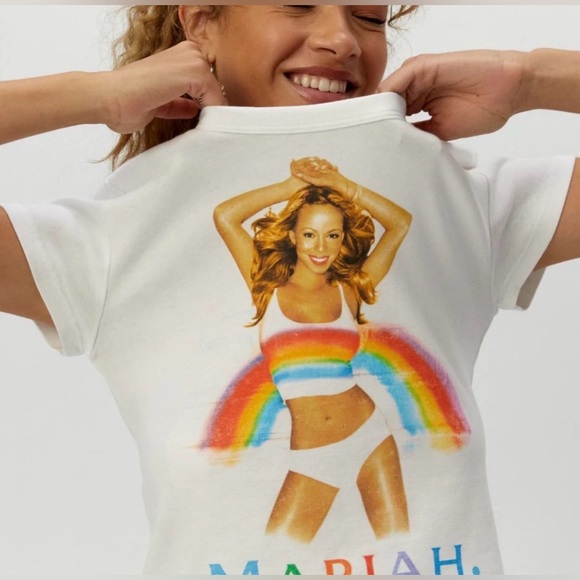 NWT Daydreamer Mariah Carey Babydoll Tee Small - Picture 3 of 5